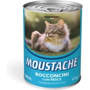 שימורי מזון לחתולים בטעם דג 400 גרם Moustache Fish