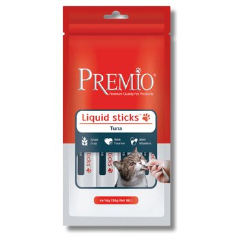 חטיף נוזלי פרמיו דליקט טונה לחתול - כל אריזה 56 גרם